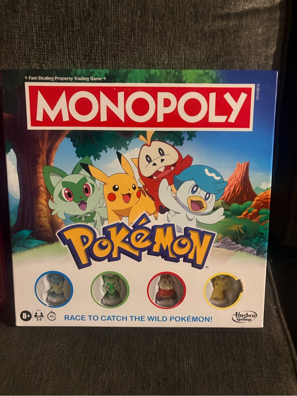 Hasbro Monopoly Pokémon Board Game - Red Blue Green Yellow